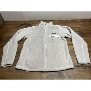 Patagonia Women’s Medium Re-Tool Full Zip Fleece Pullover Cream